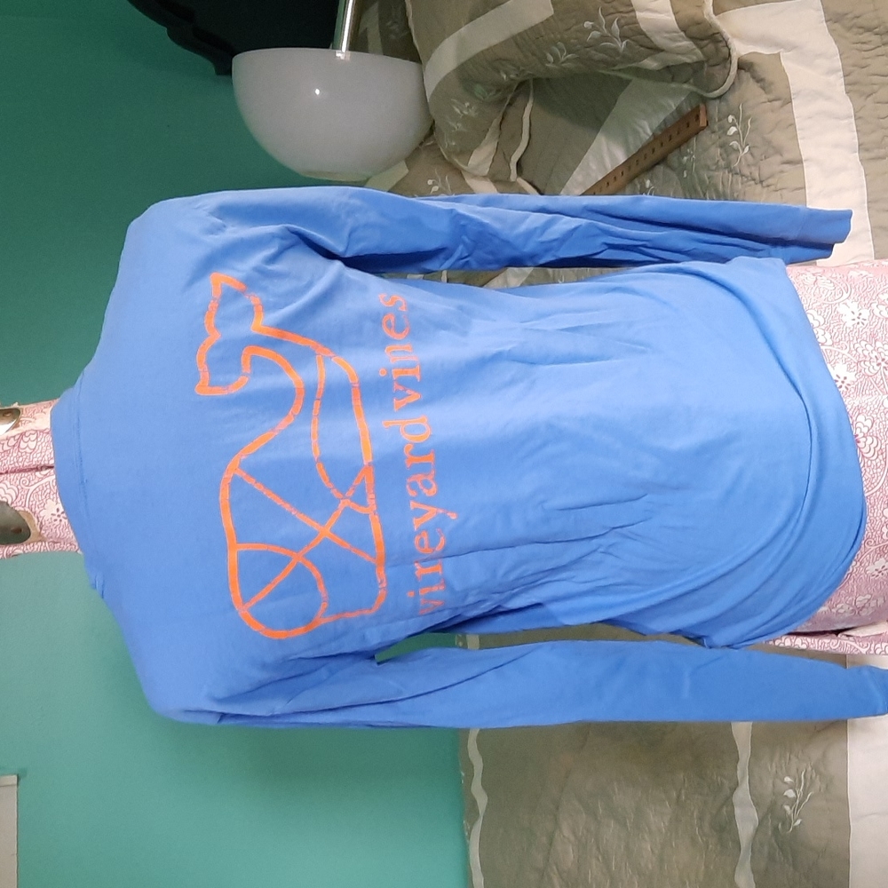 Vineyard Vines basketball whale shirt